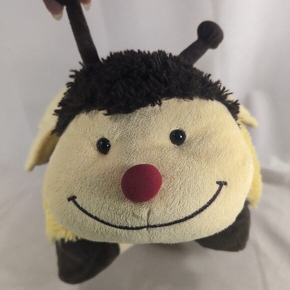 Pillow Pets 2010 Bumblebee Bumbly Bee Yellow Brown Stripes Plush Stuffed Animal - Picture 3 of 11